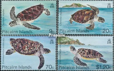 Produktbild von Briefmarken Pitcairn 1986 Mi 274-277 (kompl.Ausg.) postfrisch Schildkröten