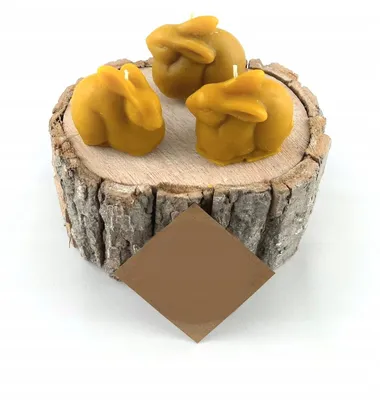 Produktbild von Apimel Bienenwachskerze Kaninchen Handgefertigt Natürlicher Duft