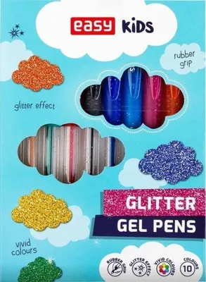 Image de Stylo pailleté 10 couleurs EASY