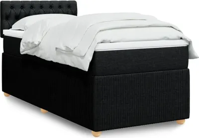 Produktbild von Maison Exclusive - Boxspringbett mit Matratze Schwarz 90x200 cm Stoff