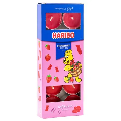 Produktbild von Haribo Teelicht Strawberry Happiness - 10 Stück