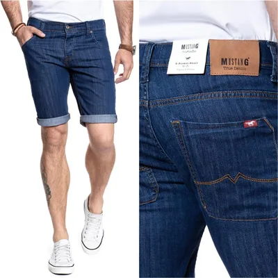 Obrázek produktu pro MUSTANG pánské, kraťasy 5 POCKET SHORT, regular fit, W28, modré, kraťasy, kalhoty,