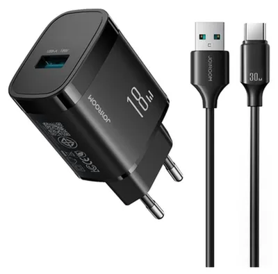 Immagine prodotto di Joyroom Caricabatterie USB-C con cavo da 1 m, 18 W, 3 A