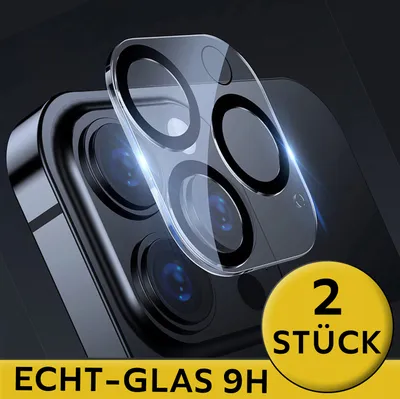 Produktbild von 2X Kameraschutzglas Für Apple iPhone 16 Pro Panzerfolie Kamera Schutz Hartglas Folie 9H