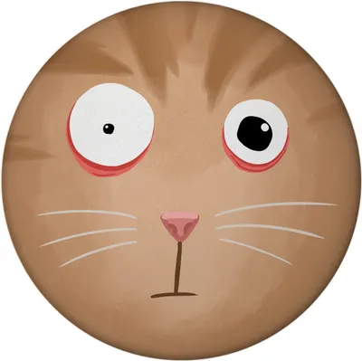 Produktbild von Magnet rund mit Flaschenöffner mit Katzengesicht verwirrte Katze