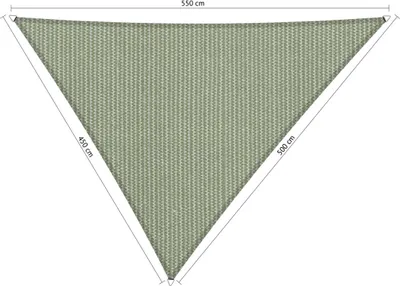 Produktbild von SHADOW COMFORT 4,5 x 5 x 5,5 m Dreieckiges Sonnensegel Moonstone Green Ungleichseitig