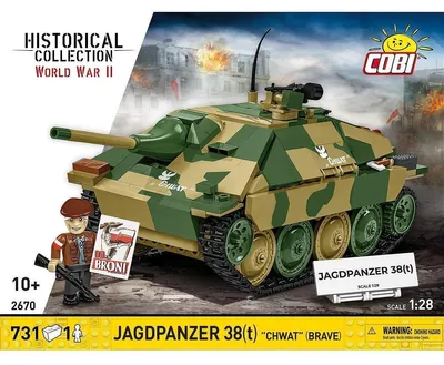 Imagen del producto de Jagdpanzer 38(t) "Chwat" (Valiente) (escala 1:28)