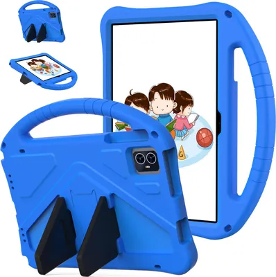 Immagine prodotto di T-Mobile Revvl Tab 2 (2025) 10.1" Custodia antiurto leggera in EVA con supporto pieghevole e maniglia blu