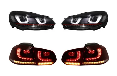 Image de Phares arrière LED pour VW Golf 6 VI 08-13 R20 U Look Dynamic Light