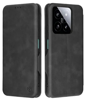 Produktbild von Techsuit Safe+ Book Wallet Klapphülle für Xiaomi 14 - Schwarz