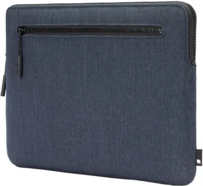 Image de Incase, housse de protection pour MacBook Pro 14" Compact Sleeve Woolenex avec poche zippée à l'avant, bleu marine