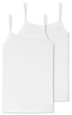 Produktbild von Schiesser Damen 2 er Pack Spaghettitop Gr. 40  weiss