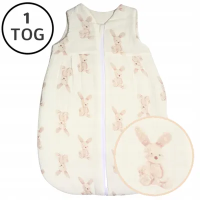 Produktbild von Ankras Baumwoll-Schlafsack 68-74 cm Rosa Muslin TOG