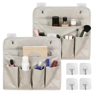 Immagine prodotto di Organizer da parete - Con ganci - 2 pezzi - Grigio