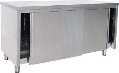 Produktbild von Saro Arbeitsschrank 1600x600x850mm mit Schiebetüren 1 Boden aus Edelstahl