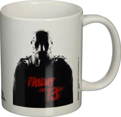 Immagine prodotto di Venerdì 13 - Tazza da caffè PM2724 (Taglia unica) (bianco/nero/rosso)