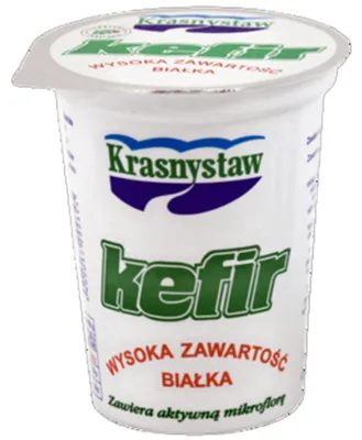 Zdjęcie produktu dla Krasnystaw Kefir wysokobiałkowy 2% tłuszczu 400 g