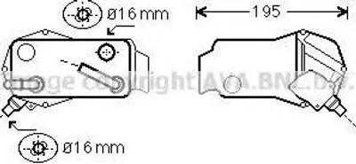 Produktbild von PRASCO Ölkühler Automatikgetriebe BW3351 für BMW 3 Touring (E91)