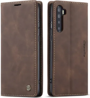 Obrázek produktu pro OnePlus Nord Pouzdro, RetroPolyuretanKožené Pouzdro s Funkcí Stojánku pro OnePlus Nord Káva