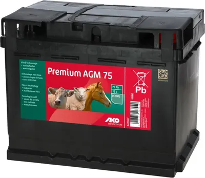 Produktbild von Kerbl AKO Premium AGM Batterie, 75 AH (C100), 442067
