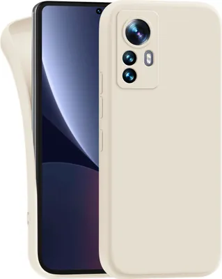 Produktbild von Hülle für Xiaomi 12 | 12x - Handyhülle mit Kameraschutz Cover aus Silikon in Eierschale