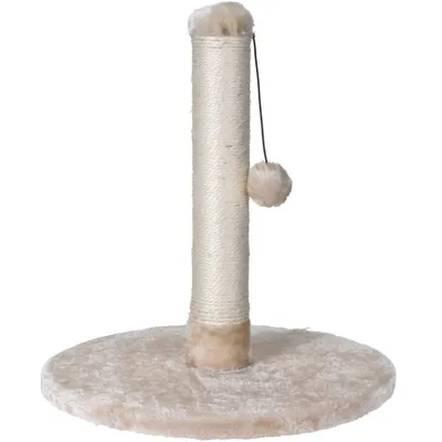 Zdjęcie produktu dla Drapak dla kota z pomponem na zabawki, 43 cm, czarny