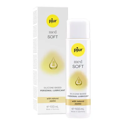 Produktbild von pjur Med Soft, 100 ml, 100 g, Schmiermittel auf Silikonbasis, Vaginal, Dimethicone, Cyclopentasiloxane, Dimethiconol, Simmondsia Chinensis (Jojoba) Seed Oil., CE