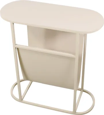 Produktbild von LOFT42 Maggy Beistelltisch mit Zeitungsablage - Metall - Schwarz - 47x36x29