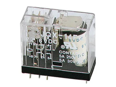 Zdjęcie produktu dla Przekaźnik pionowy 5 A/30 V DC-220 V AC 2 x falowniki 12 V DC
