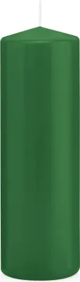Produktbild von Wiedemann Stumpenkerzen Dunkelgrün Ø 60 x 185 mm, 16 Stück, 61 Brenndauer