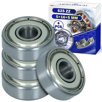 4 Kugellager 625 ZZ, 5x16x5 mm, für Motor
