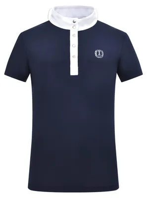 Productafbeelding van Imperial Riding kinder turnierbroek IRH Basic, korte mouwen, paardrijshirt met opstaande kraag