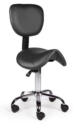 Produktbild von Ergonomischer Hocker mit Rückenlehne - Höhenverstellbar 40-57 cm