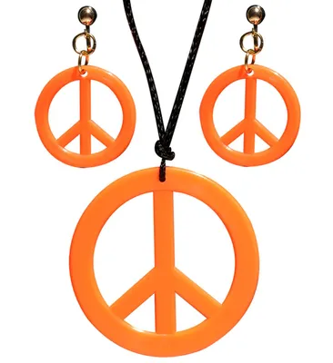 Produktbild von Hippie Peace Schmuckset orange