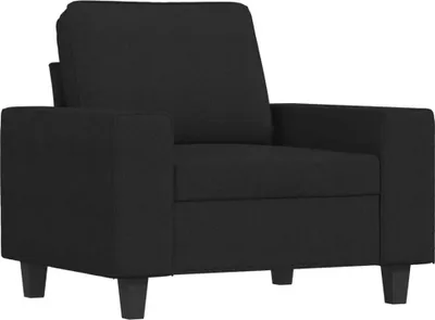 Produktbild von vidaXL Sessel Schwarz 60 cm Stoff