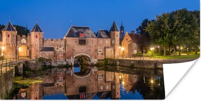 Produktbild von MuchoWow® Poster Mond - Amersfoort - Poort 160x80 cm - Foto Poster