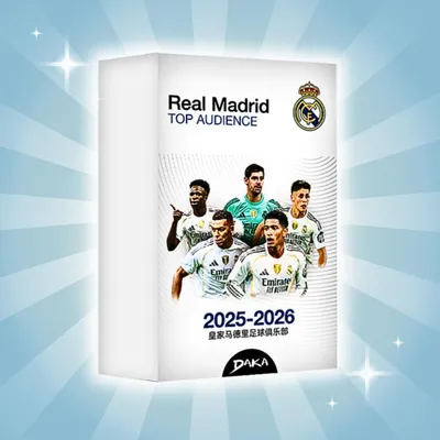 Produktbild von Daka 2025–26 Real Madrid Top Audience – Hobby Box | Sammelkarten