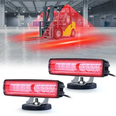 LED-Vorkheftruck-Sicherheitslicht 20 W, 2 St., DC 12-80 V, rot