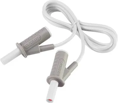 Productafbeelding van VOLTCRAFT, zeer flexibele veiligheidsmeetkabel [stekker met lamellen, 4 mm]