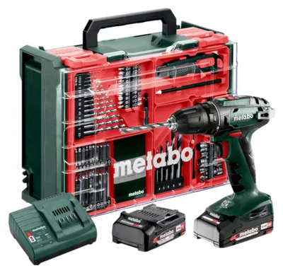 Obrázok produktu pre Metabo BS 18, Pištoľová vŕtačka, Rýchloupínanie, Viacfarebný, 1 cm, 1600 ot/min, 2 cm