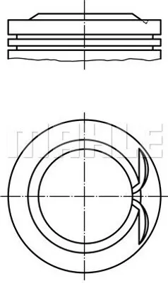 Produktbild von MAHLE 028 PI 00146 000 Kolben für VW Golf VII Schrägheck (5G1, BQ1, BE1, BE2) Polo Schrägheck (6R1, 6C1) Golf VII Variant (BA5, BV5) für SKODA