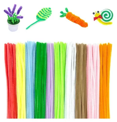 Produktbild von 200 Stš¹ck Pfeifenreiniger Set, Bunt Pfeifenreiniger Chenilledraht 6mm*30 cm, Pfeifenputzerdraht fš¹r DIY Craft Projekte Chenilledraht Biegeplš¹sch zum Basteln und Dekorieren Pipe cleaners 10 Farben