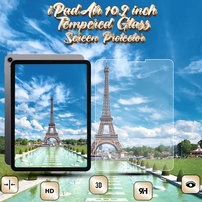Obrázok produktu pre 2-balenie iPad Air 10,9" Ochranné sklo na displej - Tvrdené sklo 9H - Super kvalita 3D