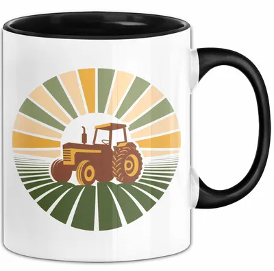 Produktbild von Landwirt Tasse Geschenkidee Landwirtschaftsfan Lustiger Geschenkidee Lustig (Schwarz)