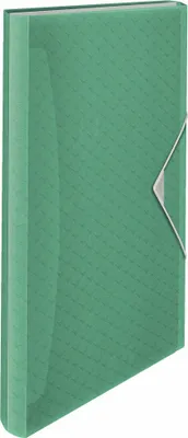 Produktbild von Esselte 626253, Konventioneller Dateiordner, Polypropylen (PP), Grün, Gummiband, 330 mm, 60 mm