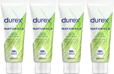 Produktbild von Durex Naturals Gleitgel - Extra Sensitiv 4 x 100ml