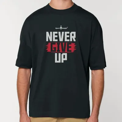 Produktbild von Sport-Knight® Herren Oversize T-Shirt "Never Give Up"