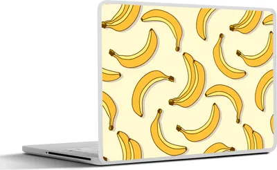 Produktbild von MuchoWow® Laptop Aufkleber Sticker Cover Obst - Gestaltung - Banane 30x21 cm - Sticker für Laptop - Selbstklebend