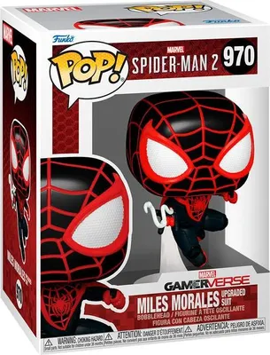 Produktbild von Spiderman 2 Miles Morales Actionfigur, verbesserter Anzug