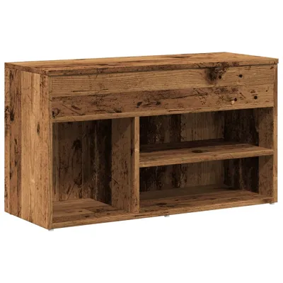 Obrázok produktu pre vidaXL Lavica na topánky vzhľad starého dreva 80x30x45 cm materiál na báze dreva